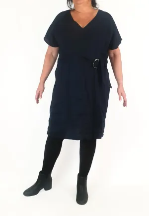 Commonry navy linen dress size 18