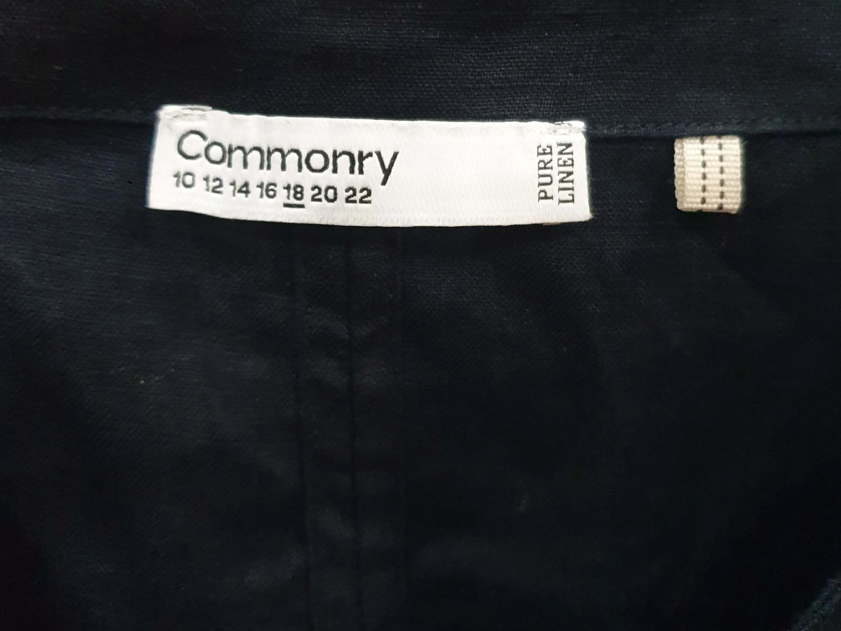 Commonry navy linen dress size 18