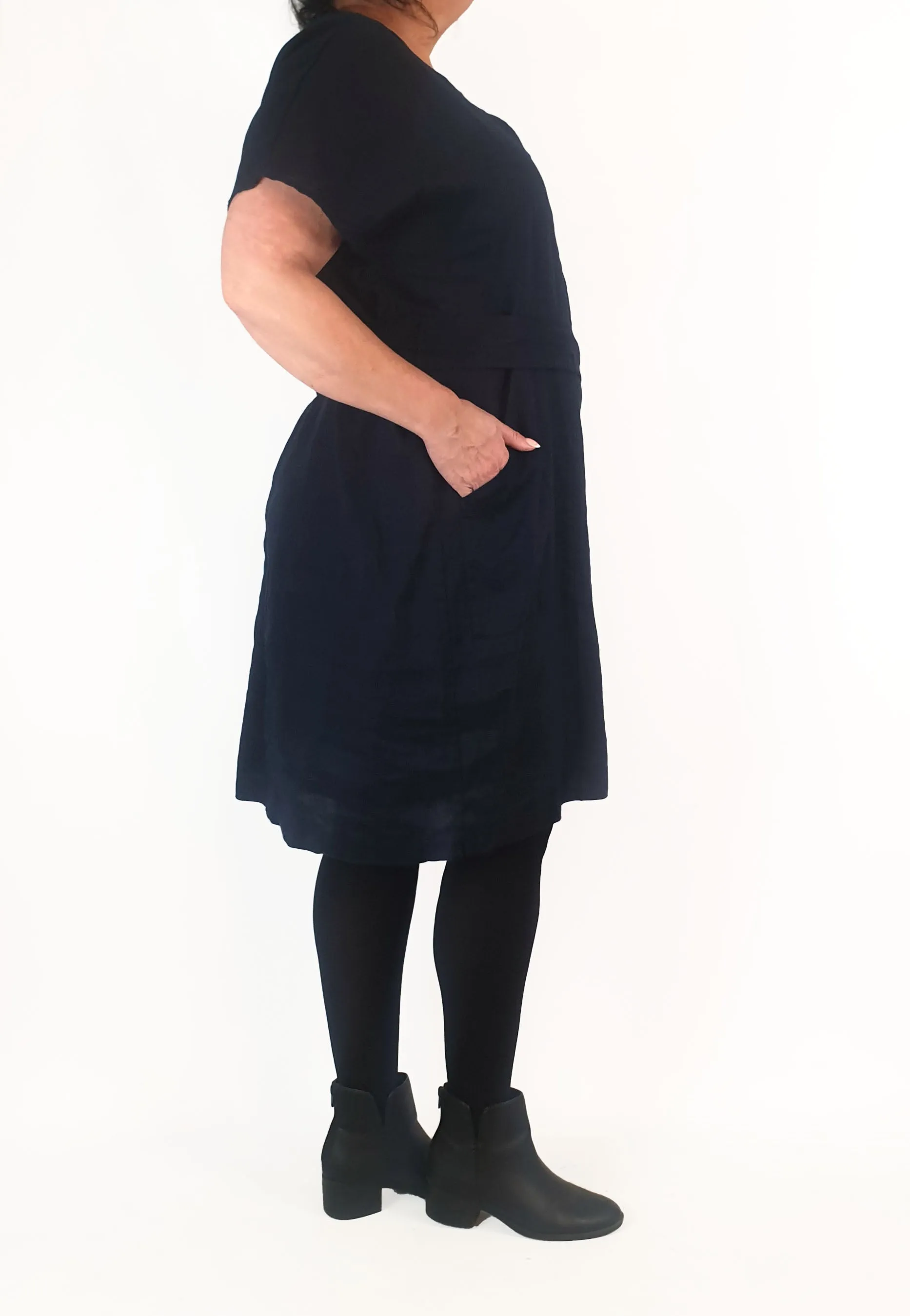 Commonry navy linen dress size 18