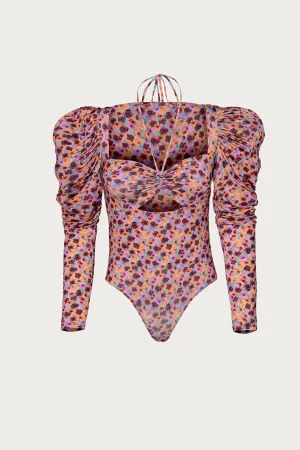 COPPELIA CUTOUT SLINKY KNIT BODYSUIT