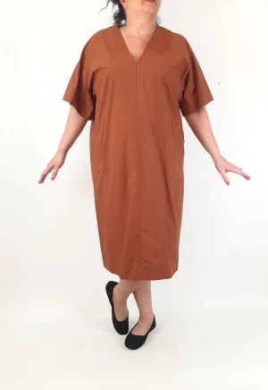 Cos deep rusty orange dress size EU 44, best fits 16-18 (as new with tags)