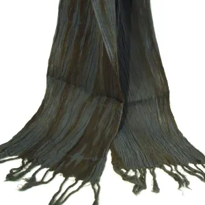 Cotton Crinkle Scarf - Slate