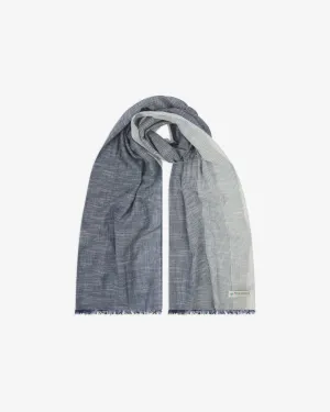 Cotton Scarf in Navy & Cream - The Hargreaves