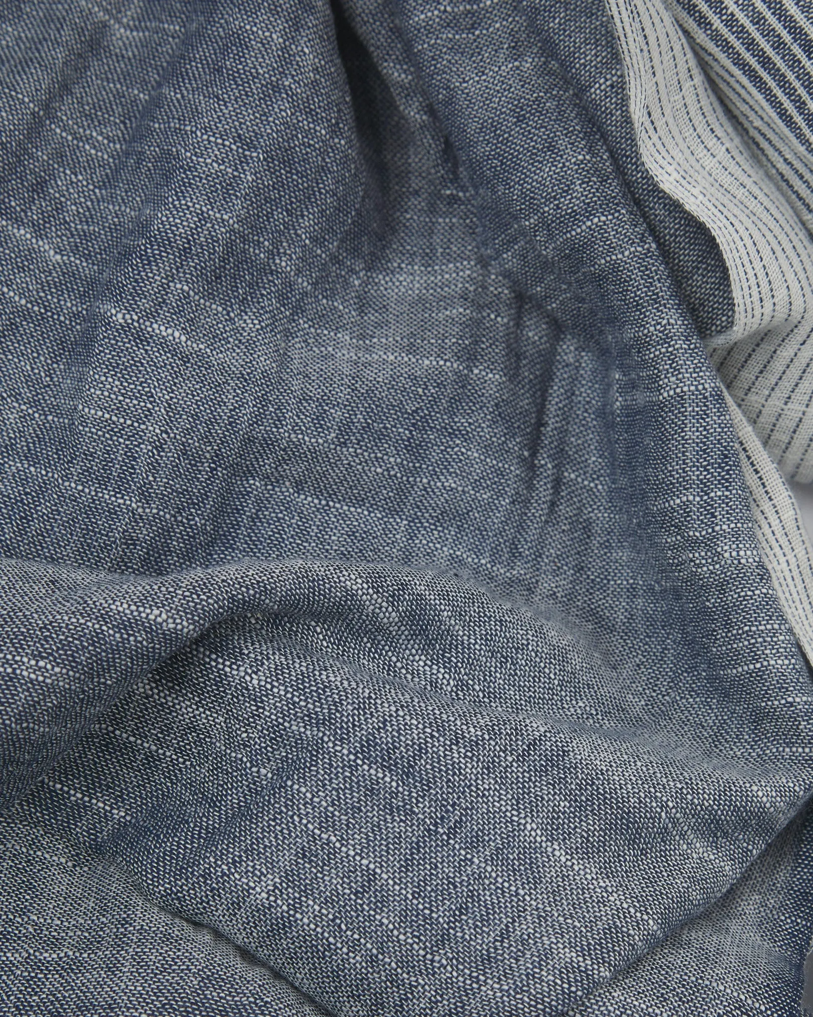 Cotton Scarf in Navy & Cream - The Hargreaves