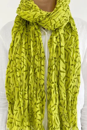 Cotton Scarf in Widget Green/Pine