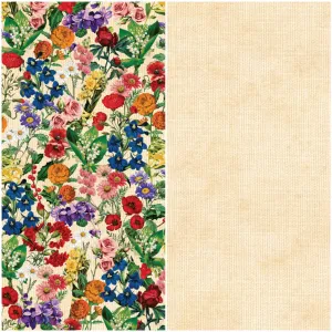 Country Craft Creations - Remember the Time Floral Collage Sheet - 12x12 - Single Sheet