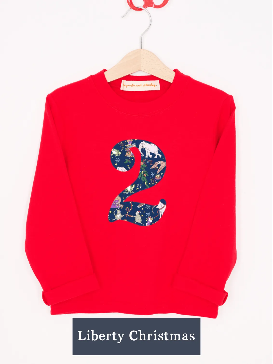 CREATE YOUR OWN Personalised Liberty Print Red T-Shirt