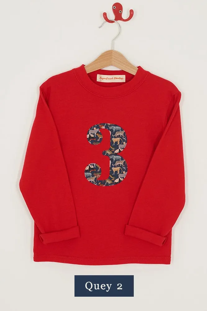 CREATE YOUR OWN Personalised Liberty Print Red T-Shirt
