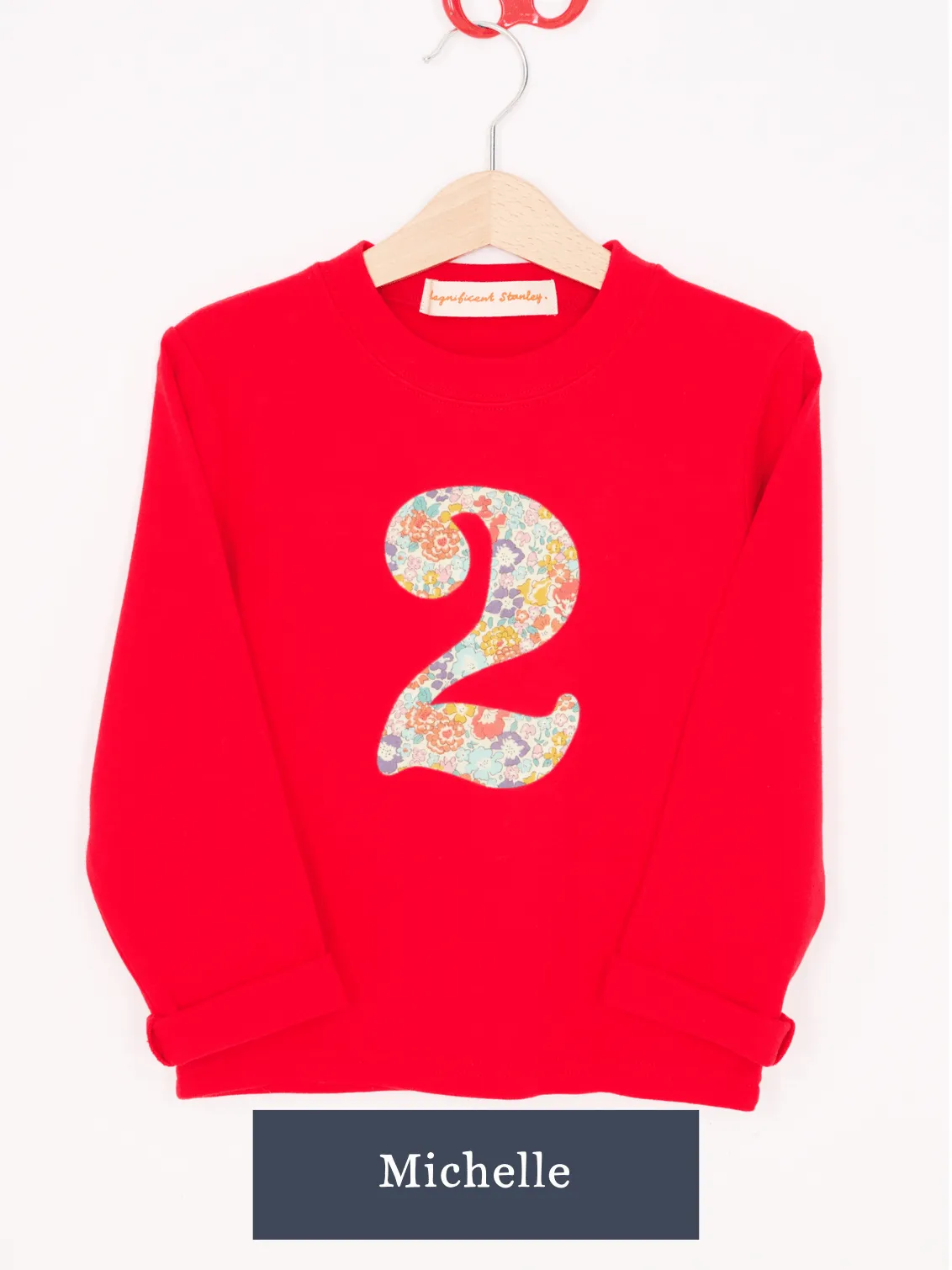 CREATE YOUR OWN Personalised Liberty Print Red T-Shirt