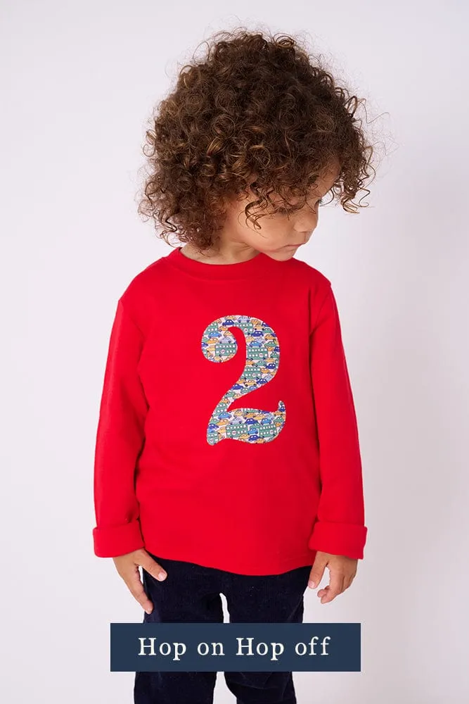 CREATE YOUR OWN Personalised Liberty Print Red T-Shirt