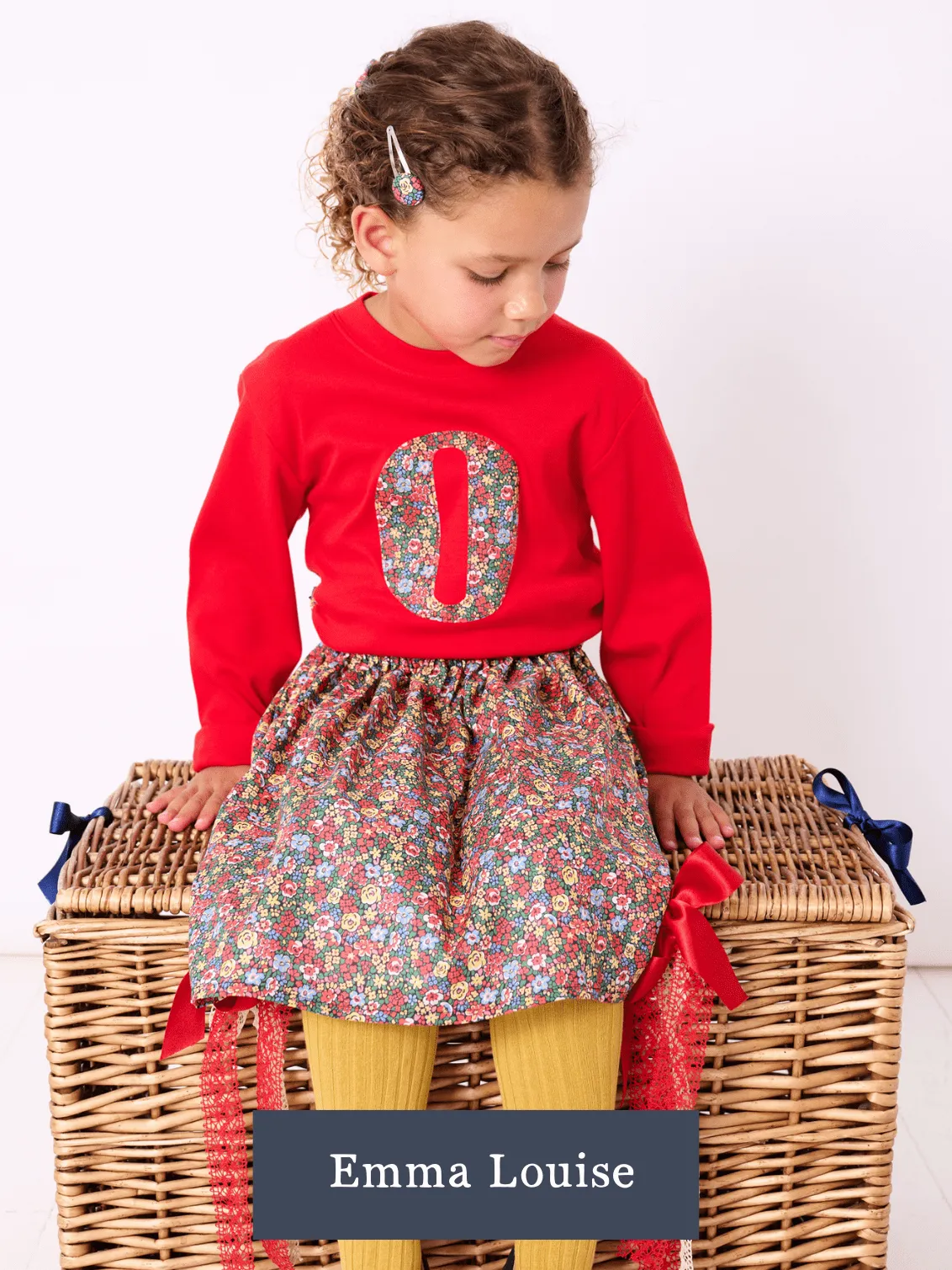 CREATE YOUR OWN Personalised Liberty Print Red T-Shirt