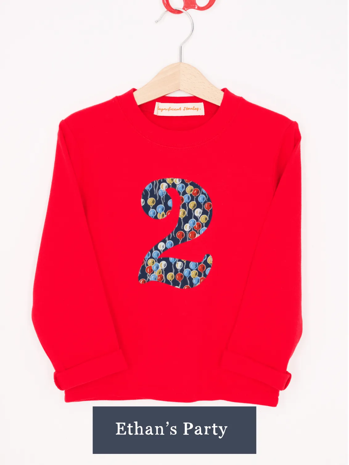 CREATE YOUR OWN Personalised Liberty Print Red T-Shirt