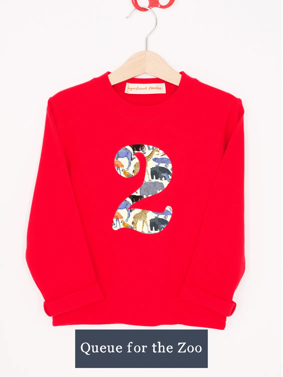 CREATE YOUR OWN Personalised Liberty Print Red T-Shirt