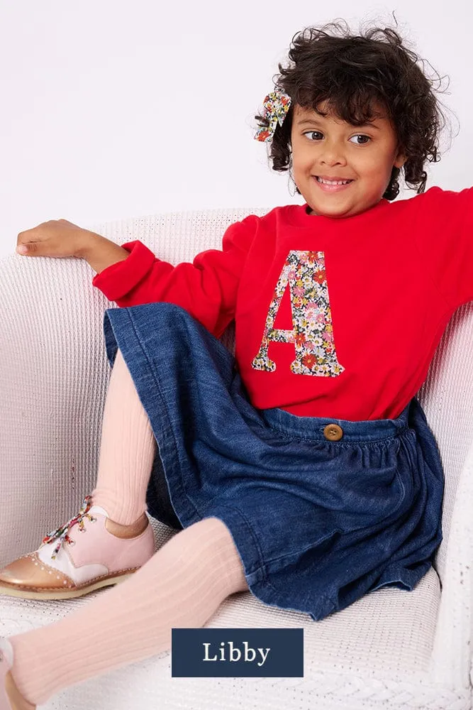 CREATE YOUR OWN Personalised Liberty Print Red T-Shirt