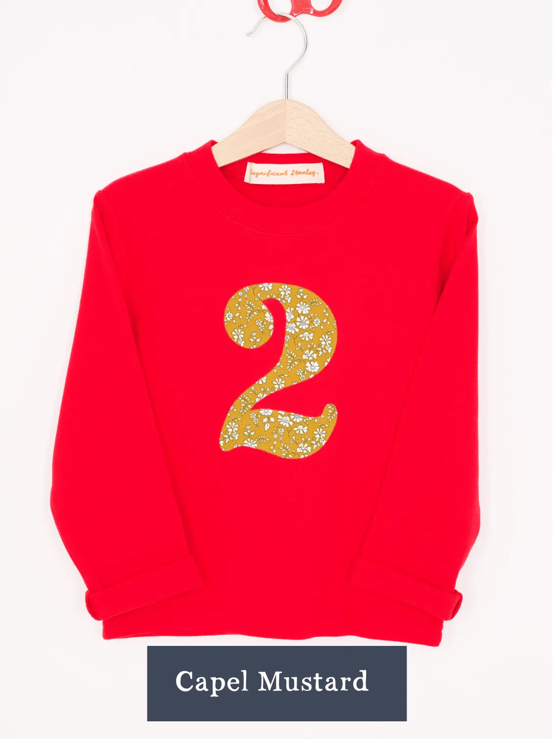 CREATE YOUR OWN Personalised Liberty Print Red T-Shirt