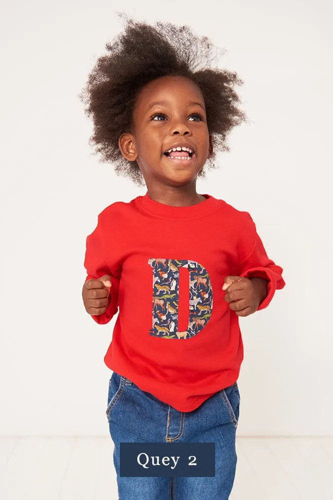 CREATE YOUR OWN Personalised Liberty Print Red T-Shirt