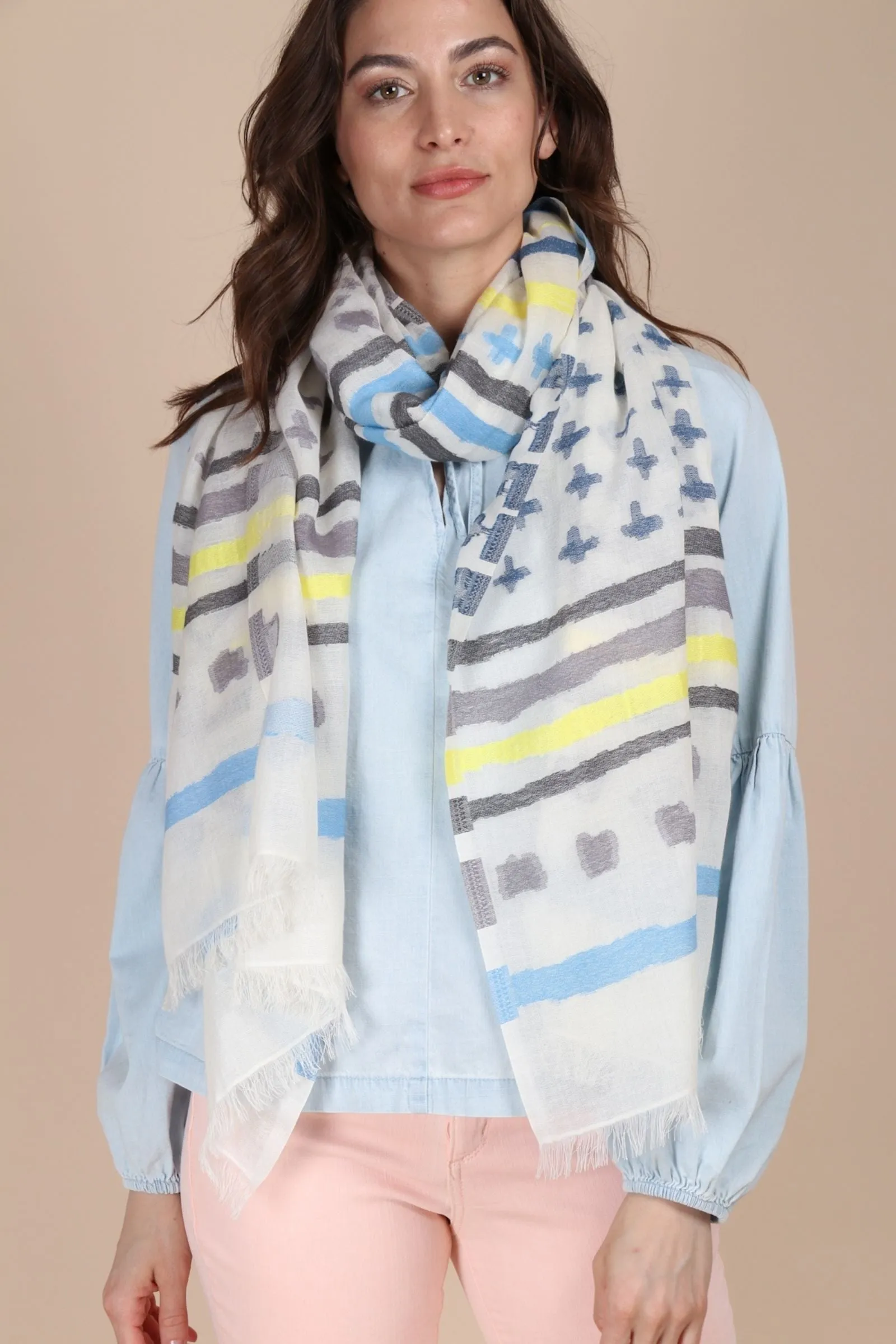 Crossing Paths Striped Scarf