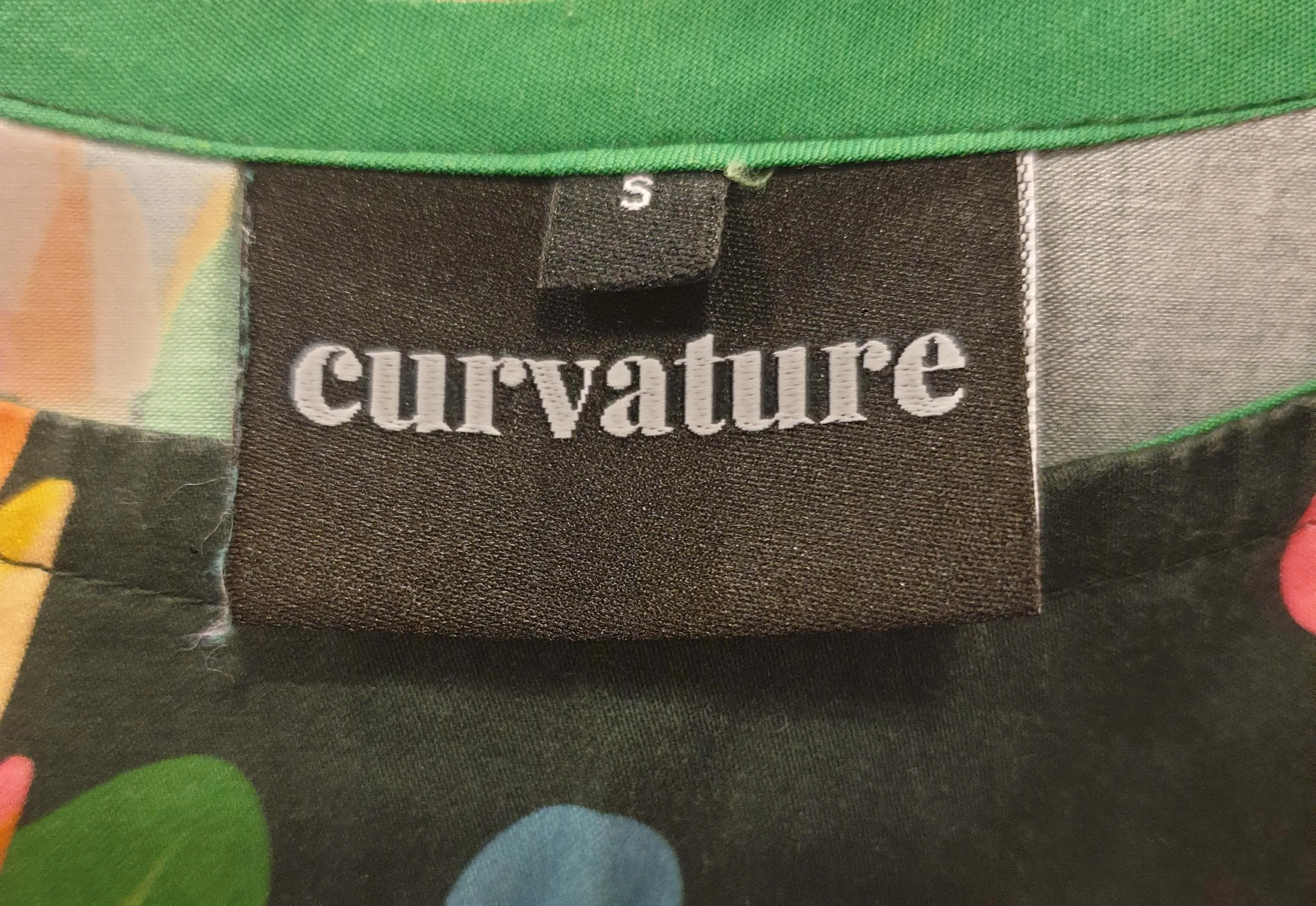 Curvature floral print dress size S (fits size 16-18)