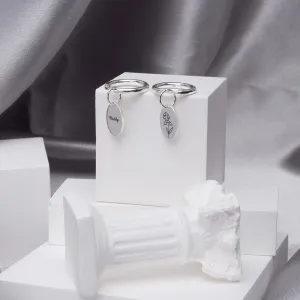 Custom Floral Signet Earrings