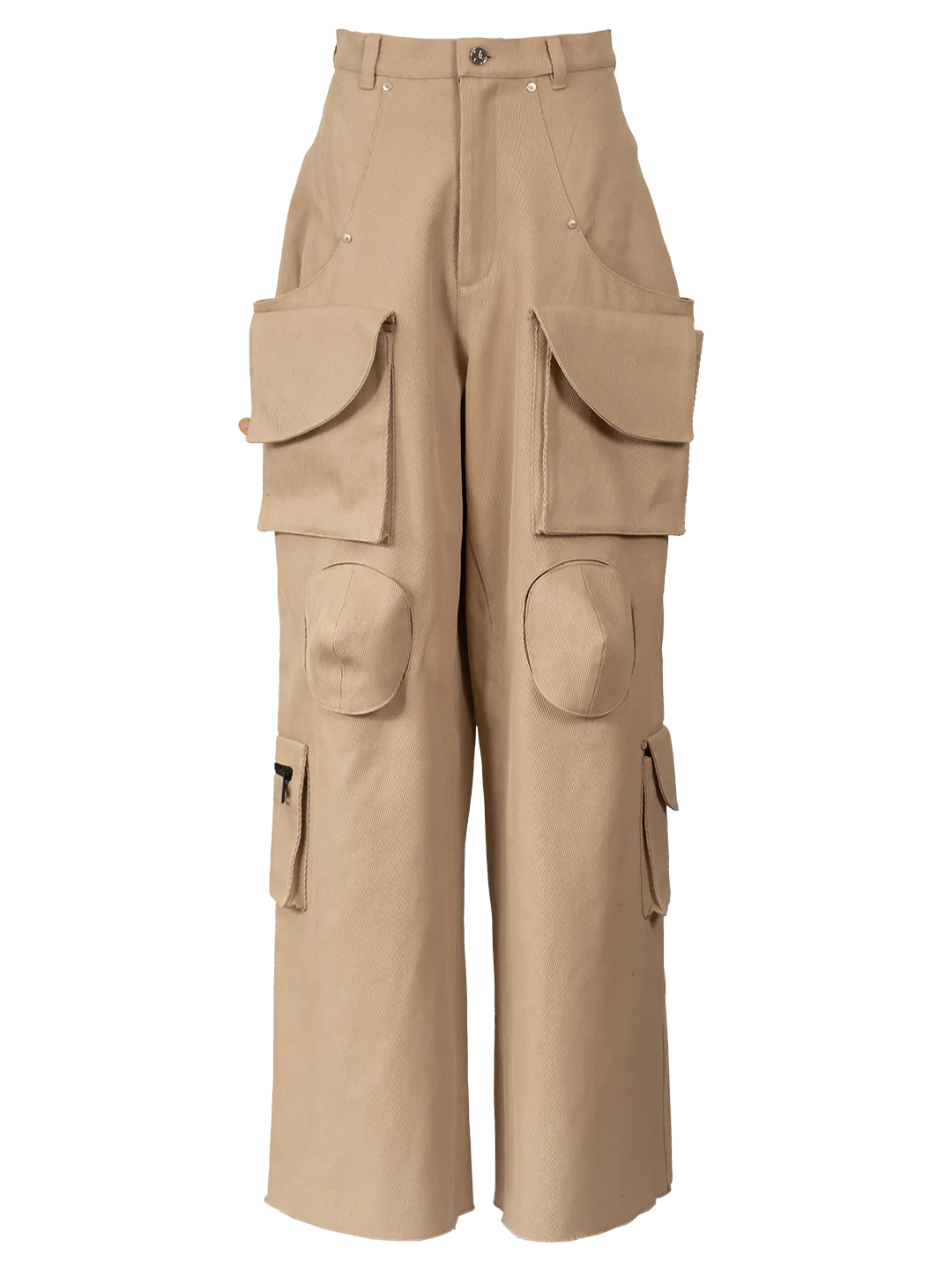 Cut-Out Cargo Trousers