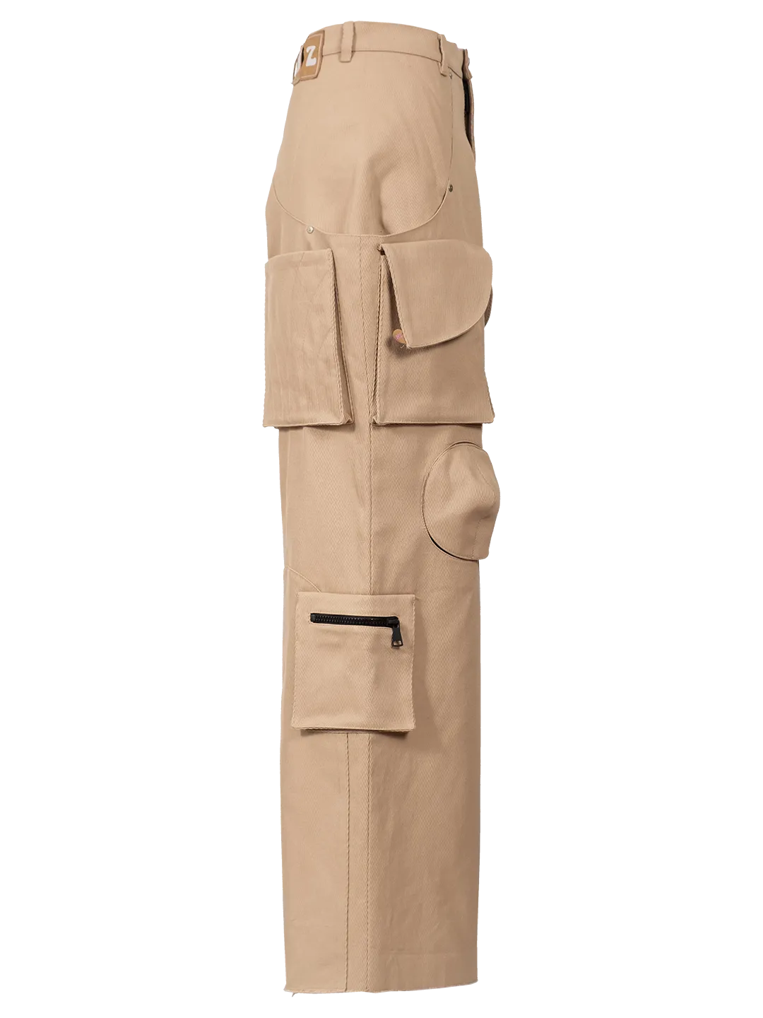 Cut-Out Cargo Trousers