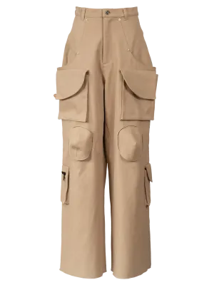 Cut-Out Cargo Trousers
