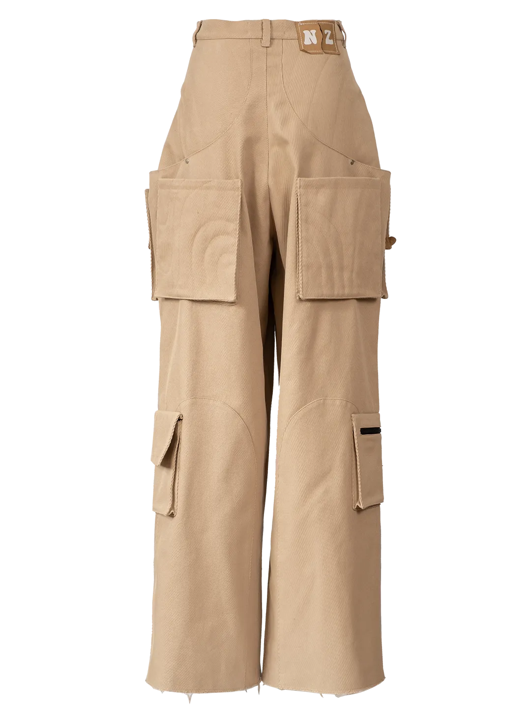 Cut-Out Cargo Trousers