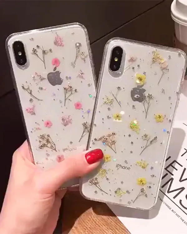 Cute Floral Soft Silicone Iphone Cases