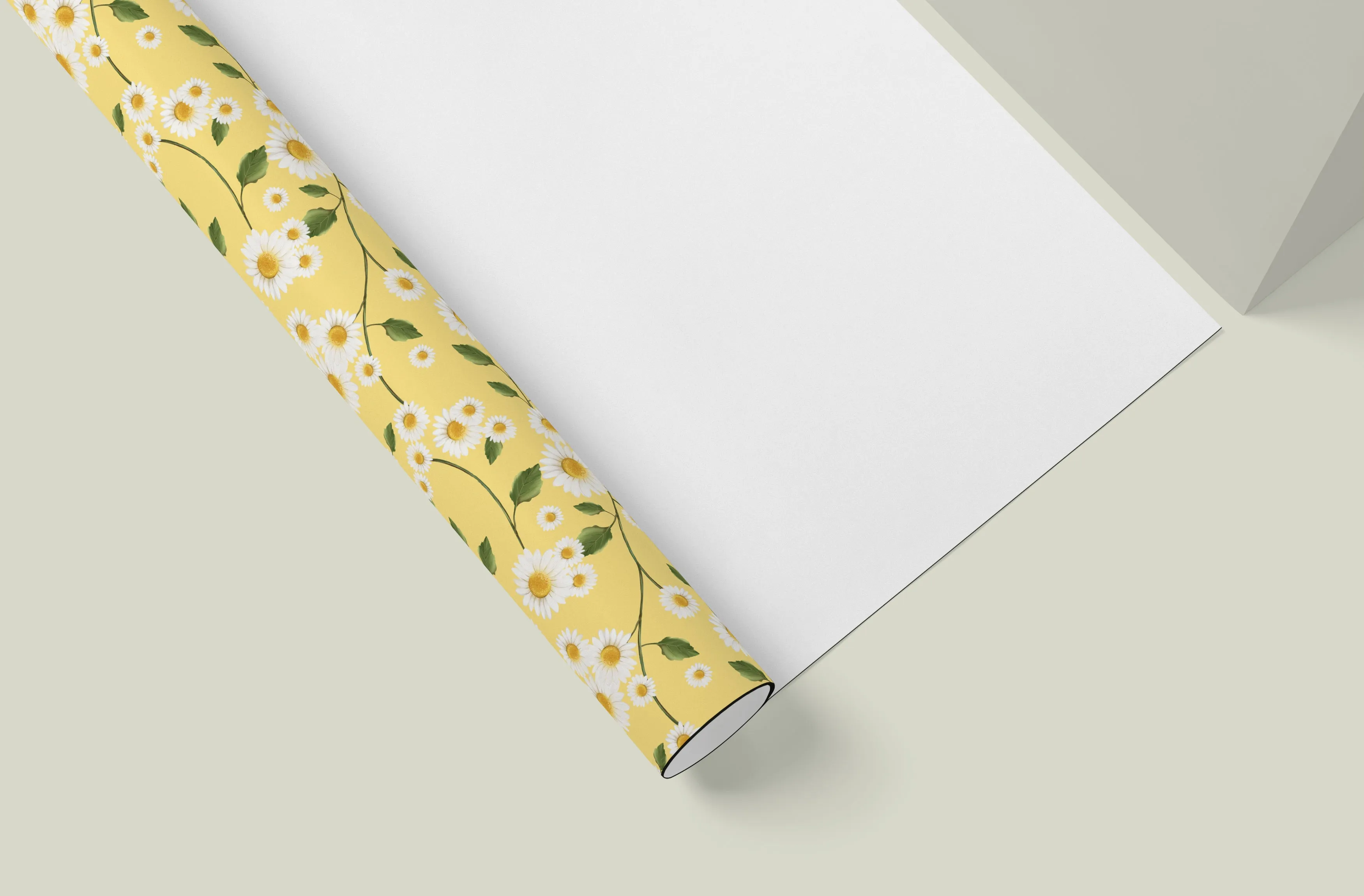 Daisy Flowers Wrapping Paper - 5 Sheets