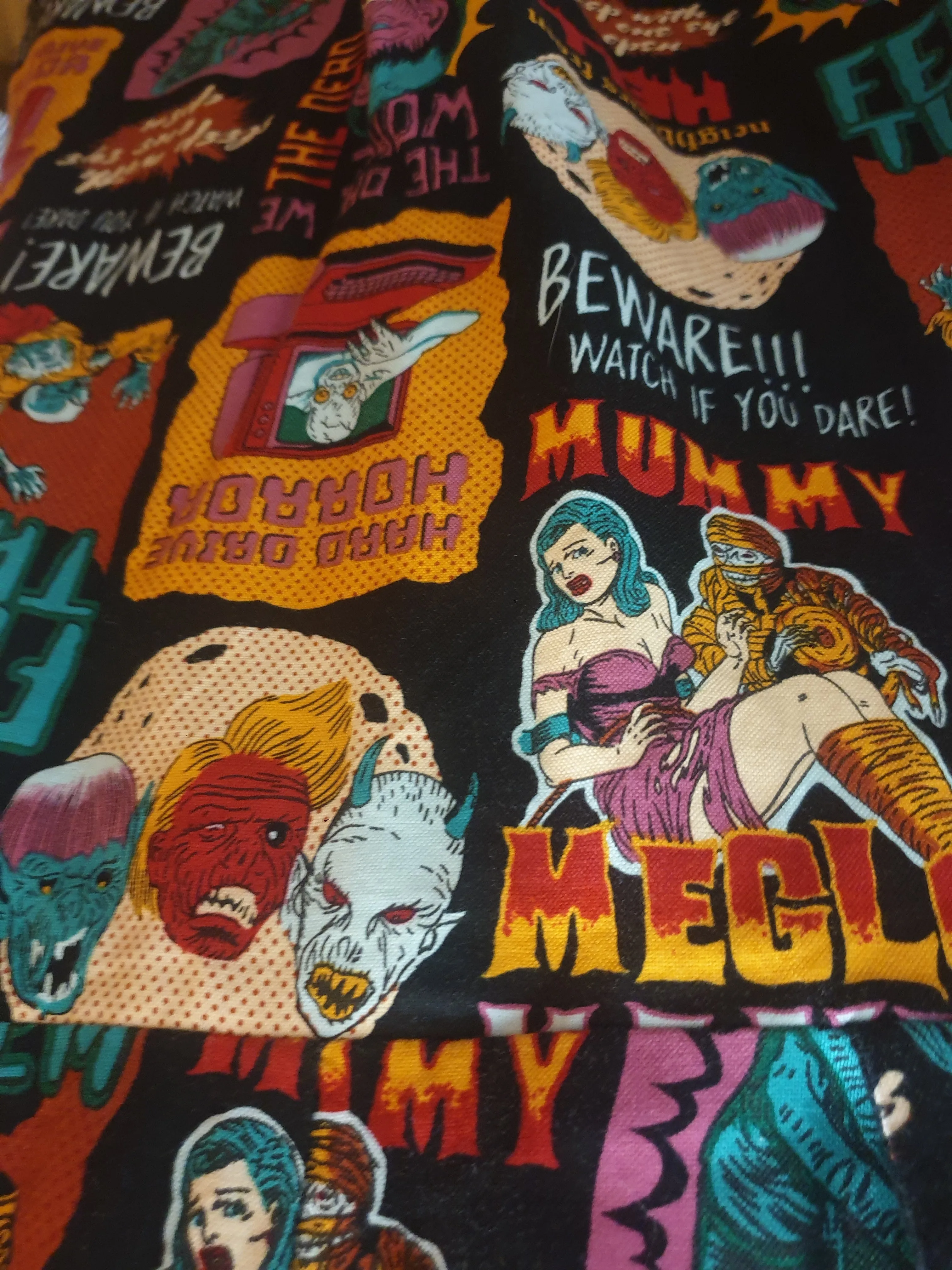 Dangerfield monster print shirt dress size 8