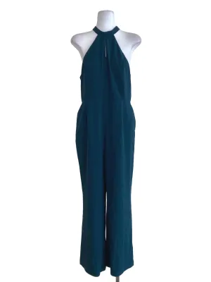 Dark Teal Green Halter Neck Jumpsuit