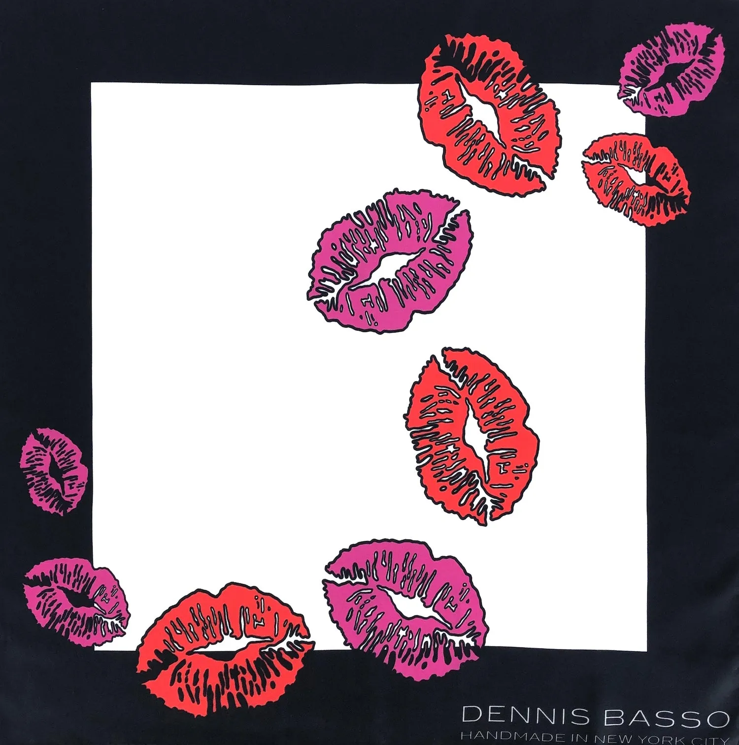 DENNIS BASSO KISSES SILK SCARF