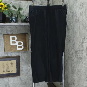 DG2 by Diane Gilman SoftCell Denim Wide Leg Pants Petite Large Black