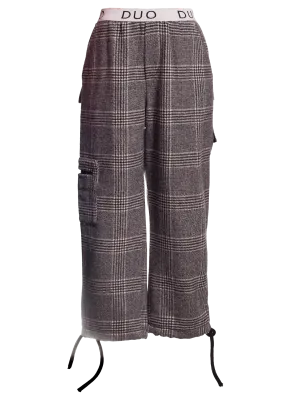 DUO Grey Wool Cargo Pants