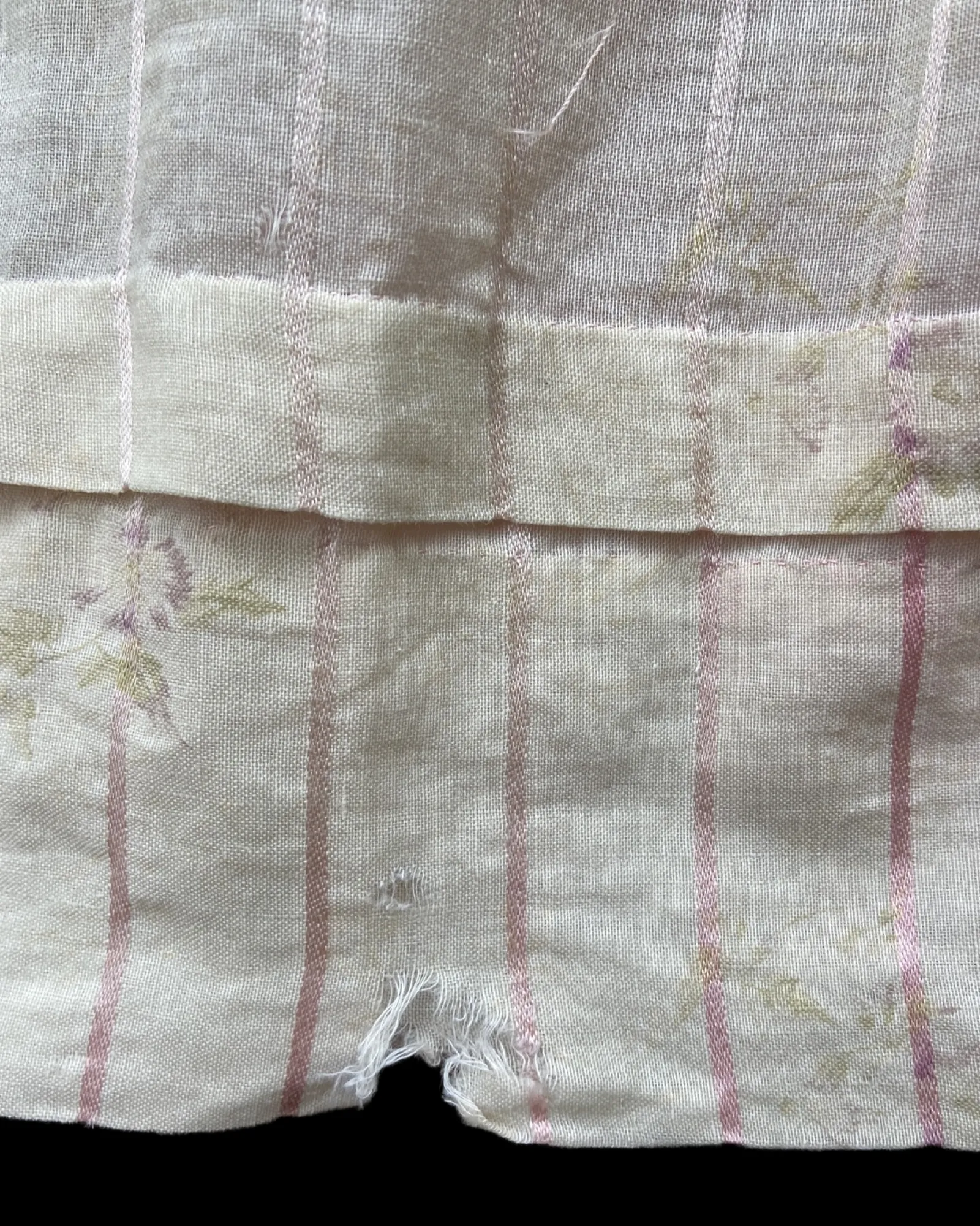 Edwardian Fine Printed Cotton Muslin Pouf Sleeve Dress