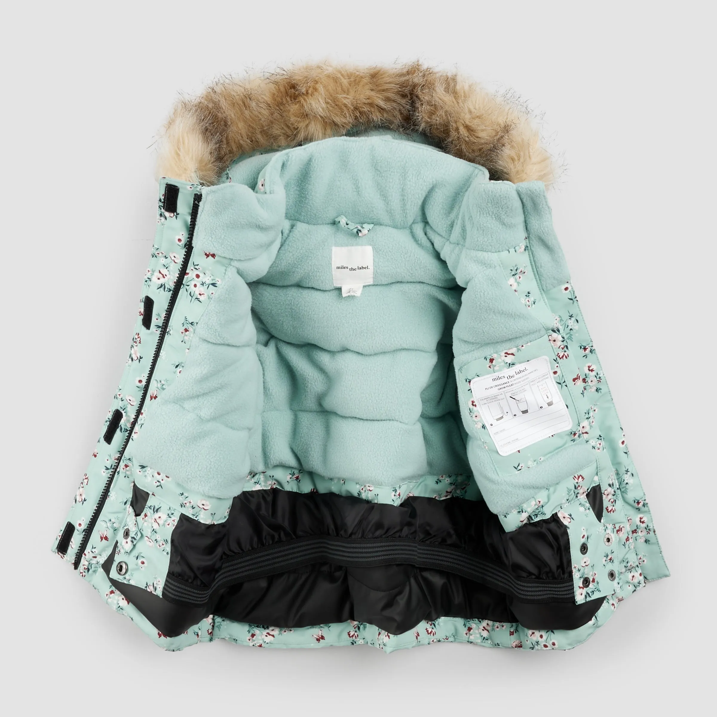 Ensemble de neige à motifs floraux