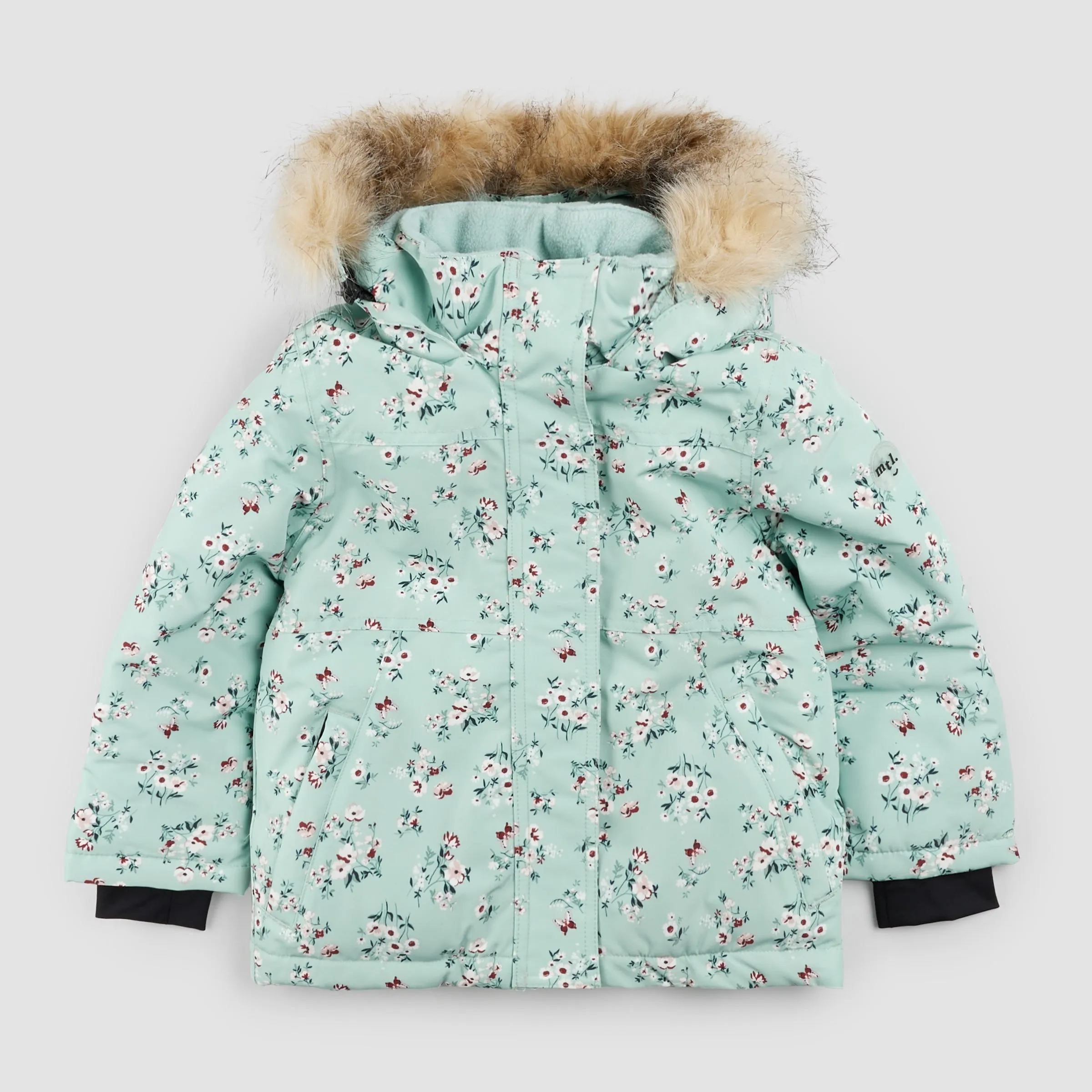 Ensemble de neige à motifs floraux