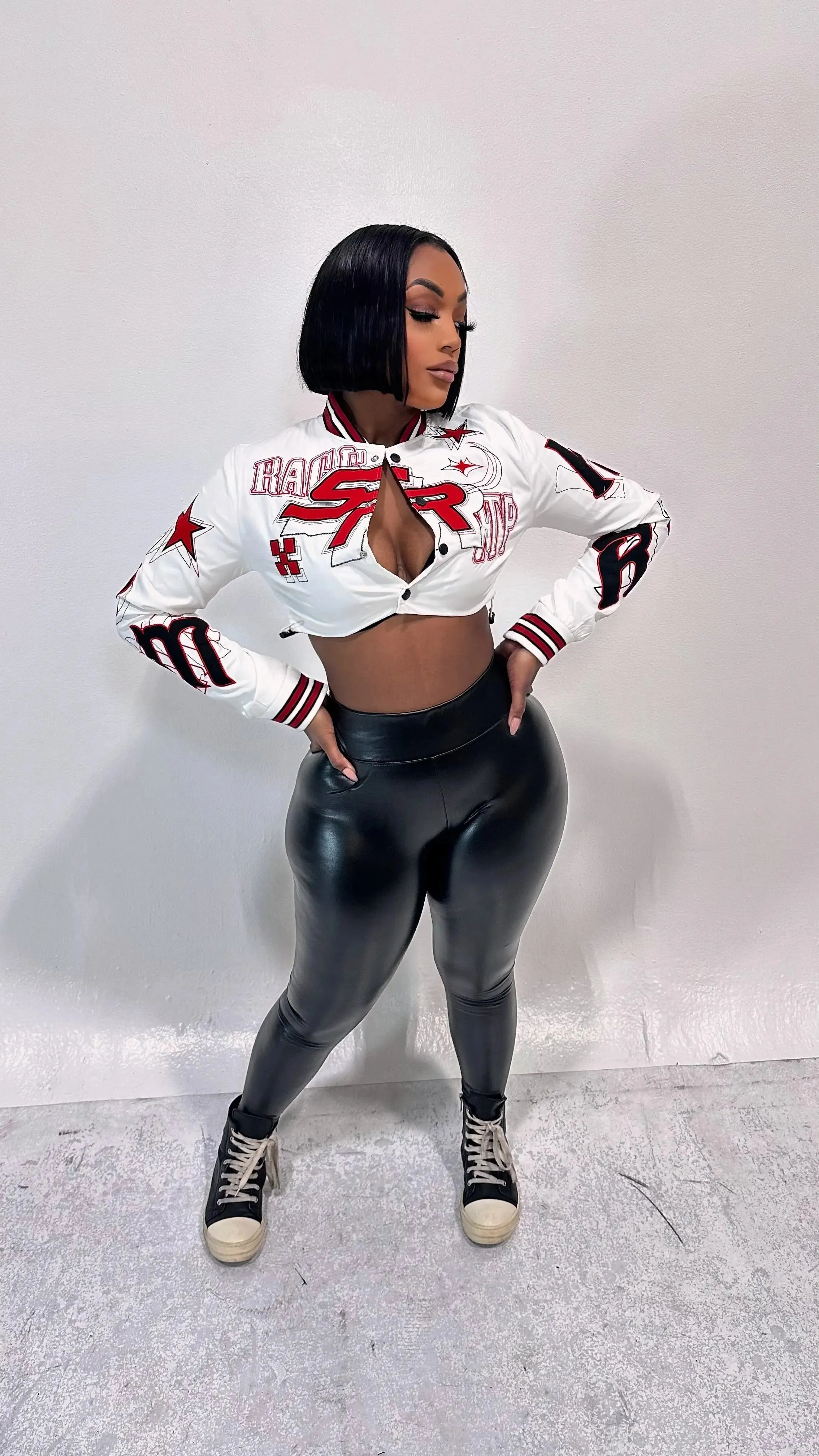 FAUX LEATHER PANTS