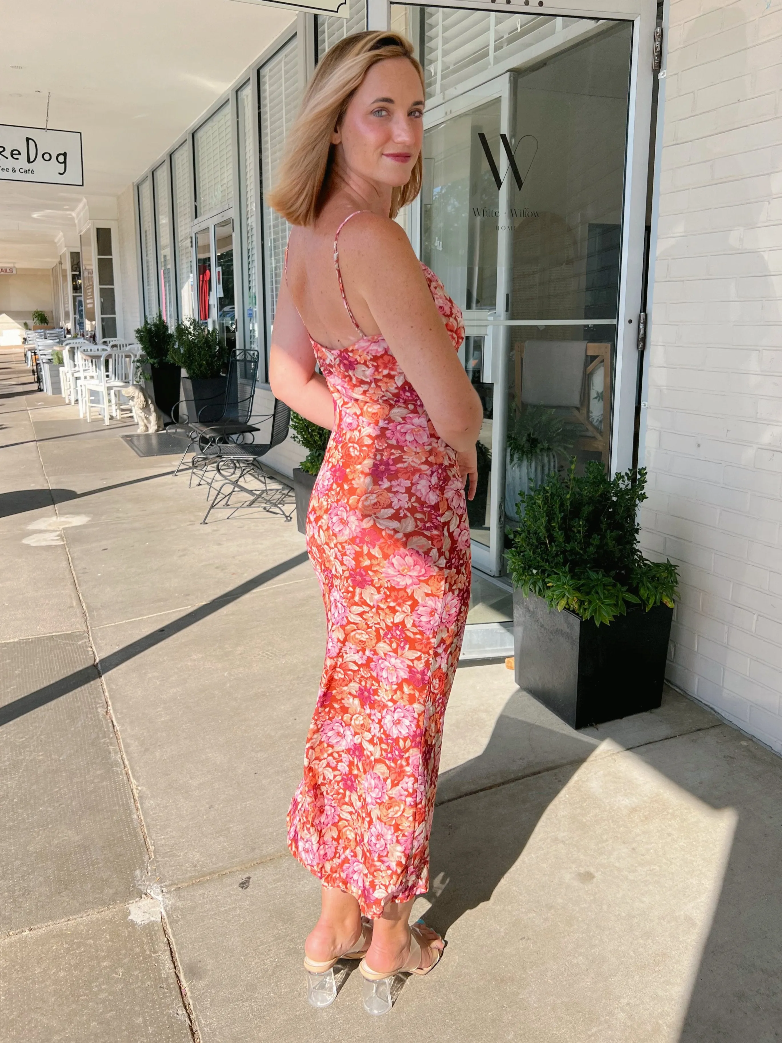 Feeling Fine Floral Midi Dress