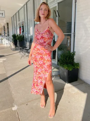 Feeling Fine Floral Midi Dress