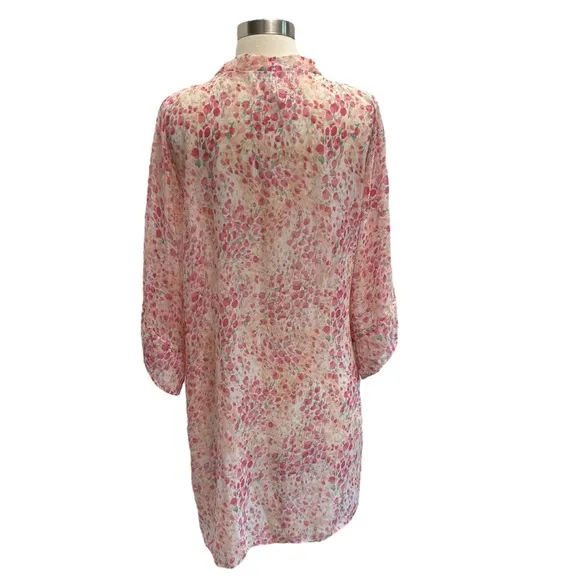 Flora Nikrooz Floral Printed Chiffon Wrap Robe &amp; Shorts Intimates Set