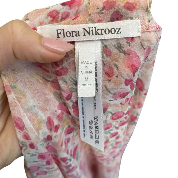 Flora Nikrooz Floral Printed Chiffon Wrap Robe &amp; Shorts Intimates Set
