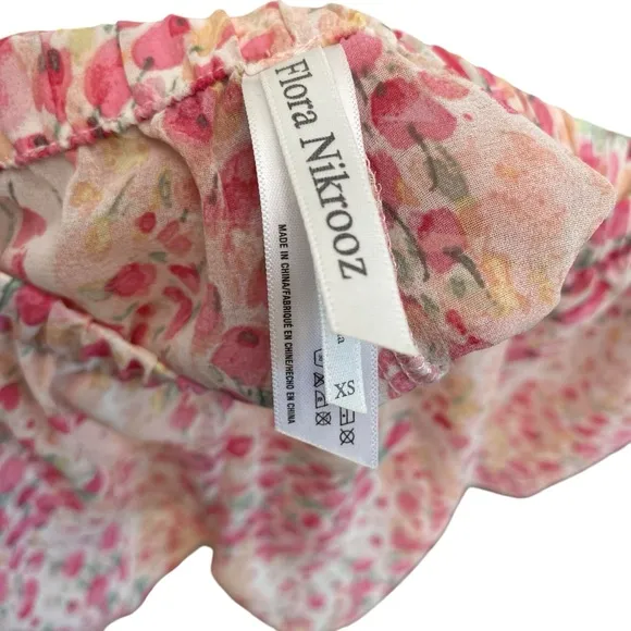 Flora Nikrooz Floral Printed Chiffon Wrap Robe &amp; Shorts Intimates Set