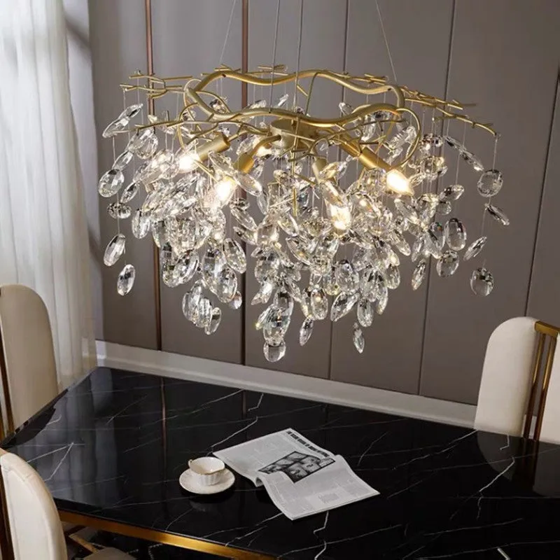 Floral Crystal Chandelier