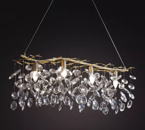 Floral Crystal Chandelier