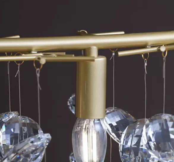 Floral Crystal Chandelier