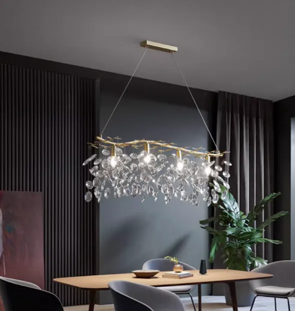 Floral Crystal Chandelier