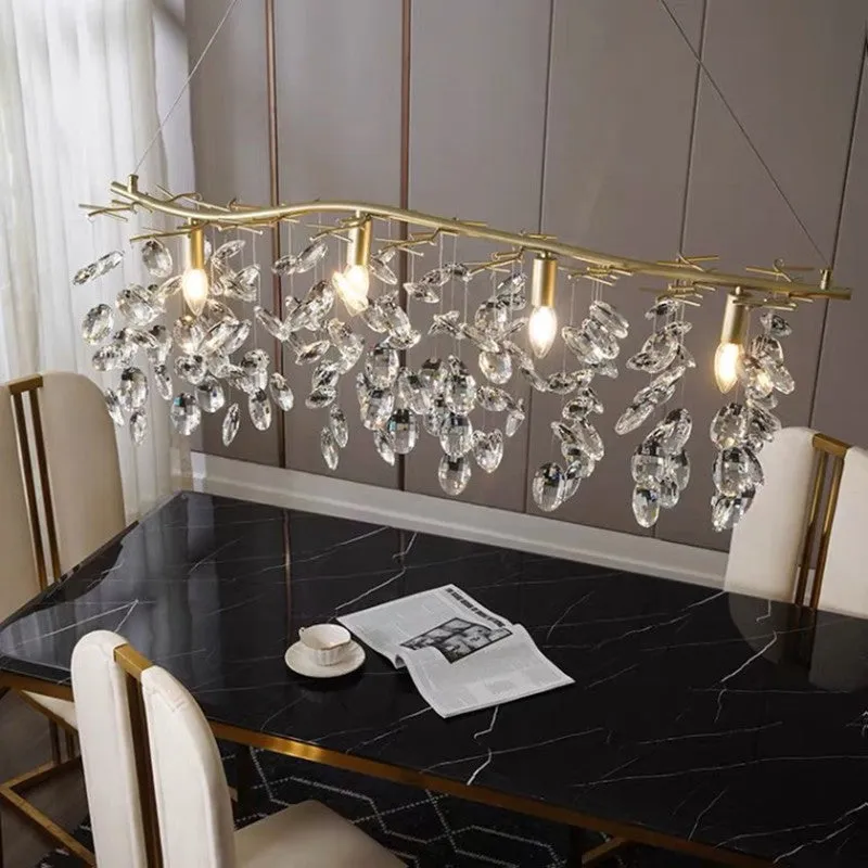 Floral Crystal Chandelier
