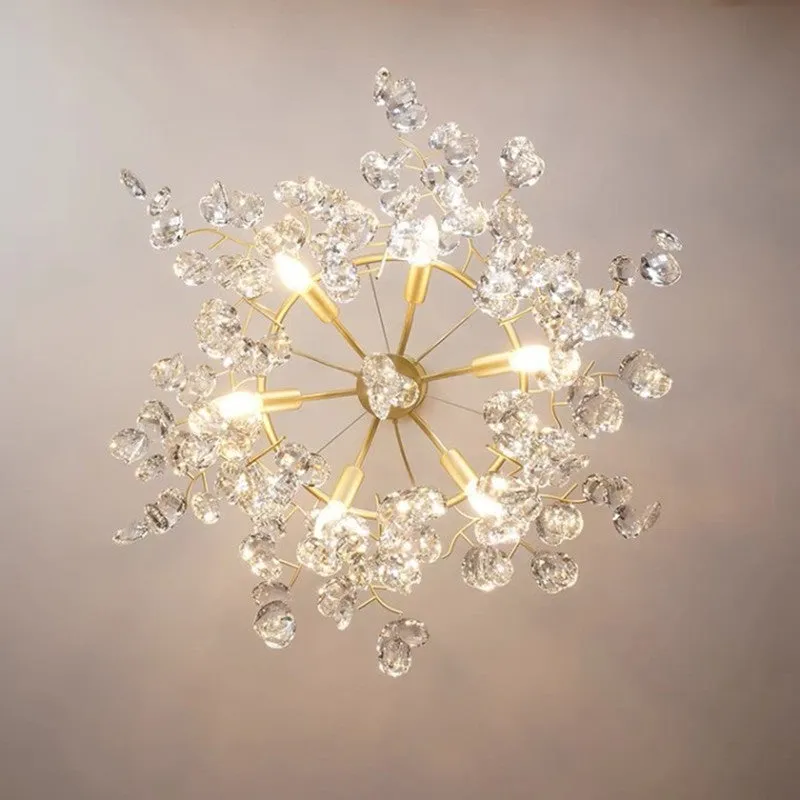 Floral Crystal Chandelier