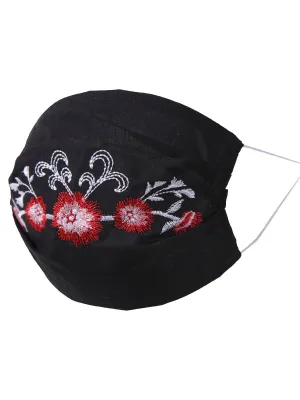 Floral Mexican Face Mask - Cubrebocas Bordado Floral - ID: 125584